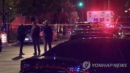 이스라엘대사관 직원 2명이 피살된 미국 워싱턴DC 거리. [로이터=연합뉴스]
